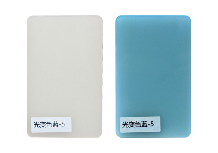 Light discoloration blue-5